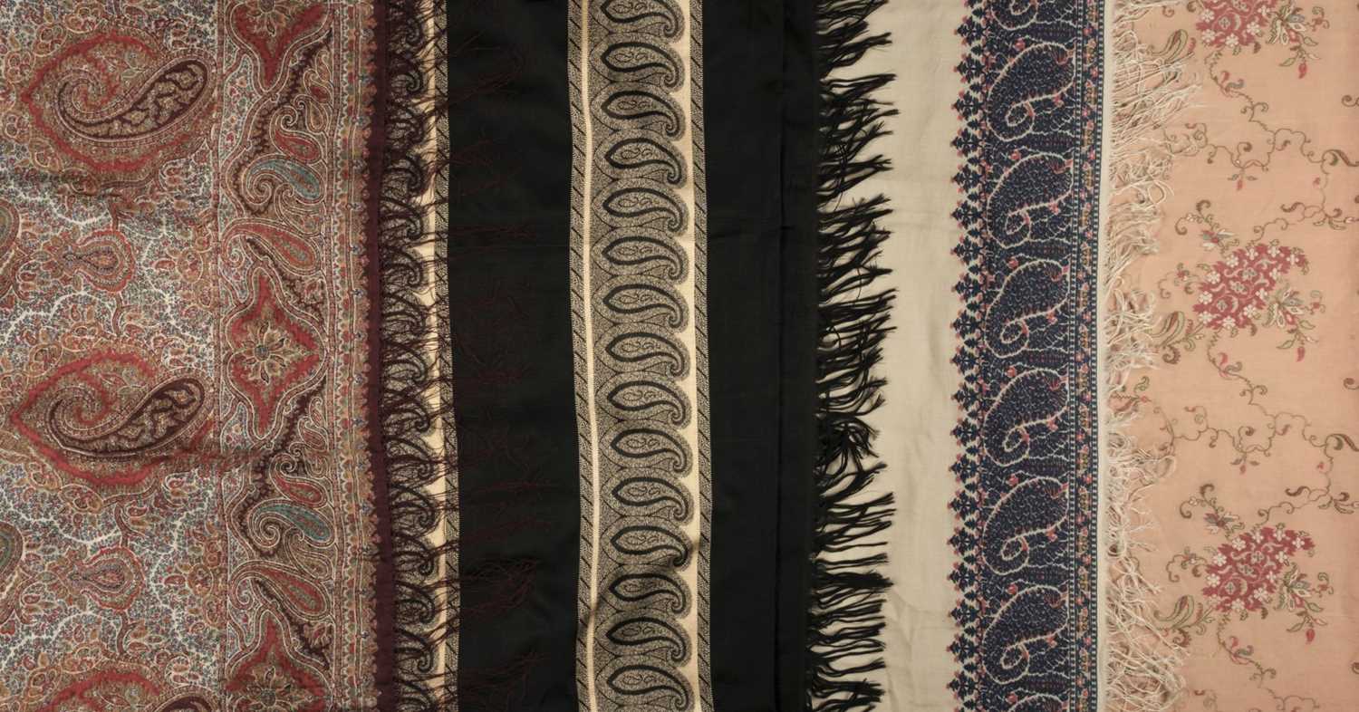 Lot 286 - Shawls. A pair of early-mid 19th century