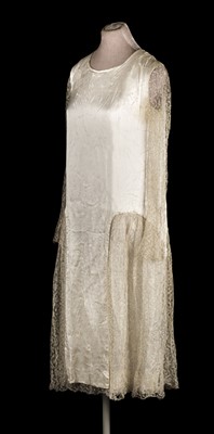 Lot 238 - Wedding dress. A 1920s silk wedding dress, & other 1920/30s garments