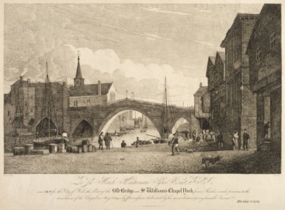 Lot 285 - York. Cave (Henry), ..., This print of the Old Bridge and St Williams Chapel, York, 1820