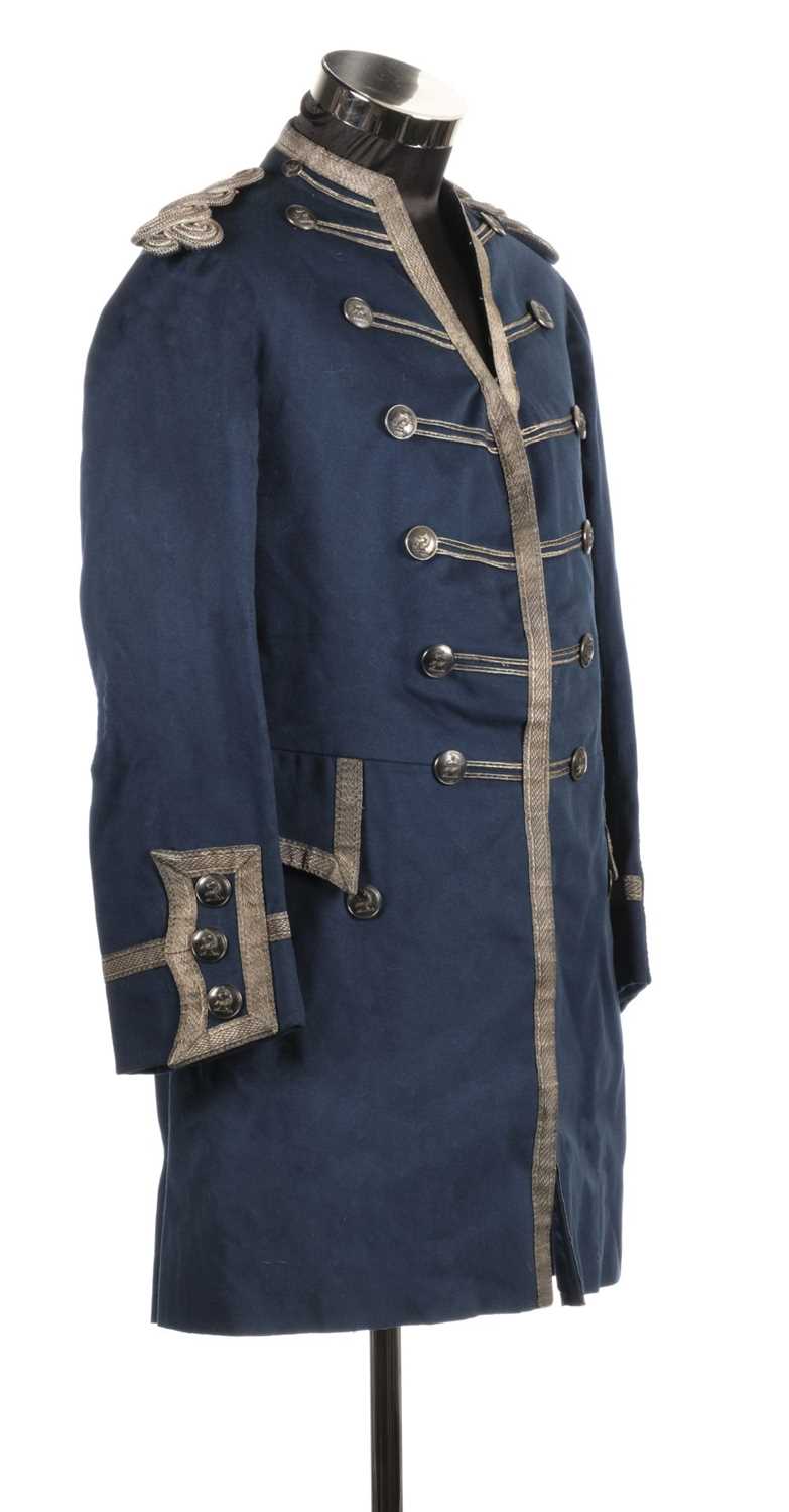 Lot 230 - Clothing. A footman's livery frock coat, mid-late 19th century, & other items