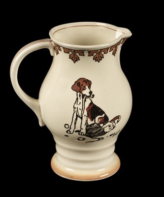Lot 641 - Aldin (Cecil). A Royal Doulton large jug, from the series 'Aldin's Dogs', c.1930s