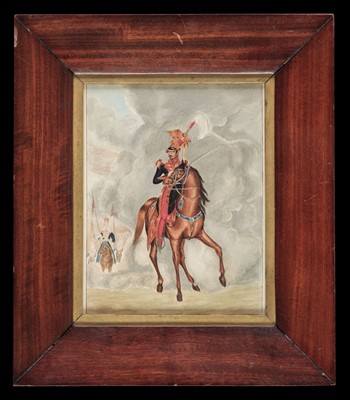 Lot 248 - English School. 12th Lancers, circa 1814 watercolour and others