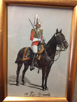 Lot 252 - English School. Royal Horse Artillery circa 1805 and others