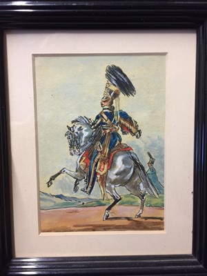 Lot 252 - English School. Royal Horse Artillery circa 1805 and others