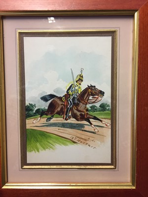 Lot 252 - English School. Royal Horse Artillery circa 1805 and others