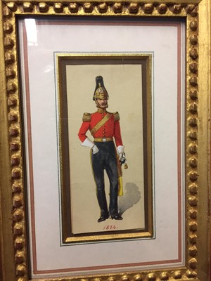 Lot 252 - English School. Royal Horse Artillery circa 1805 and others