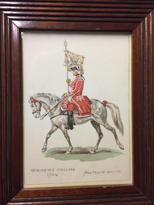 Lot 252 - English School. Royal Horse Artillery circa 1805 and others