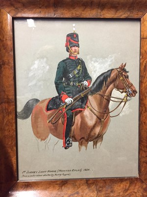 Lot 252 - English School. Royal Horse Artillery circa 1805 and others