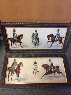Lot 252 - English School. Royal Horse Artillery circa 1805 and others