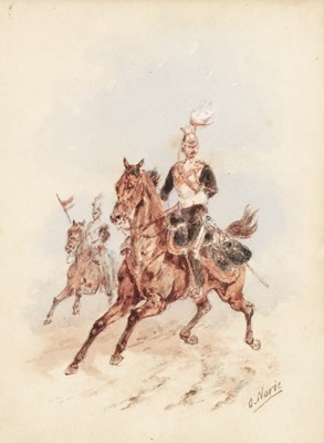 Lot 258 - Norie (Orlando, 1832-1901). 17th Lancer, watercolour