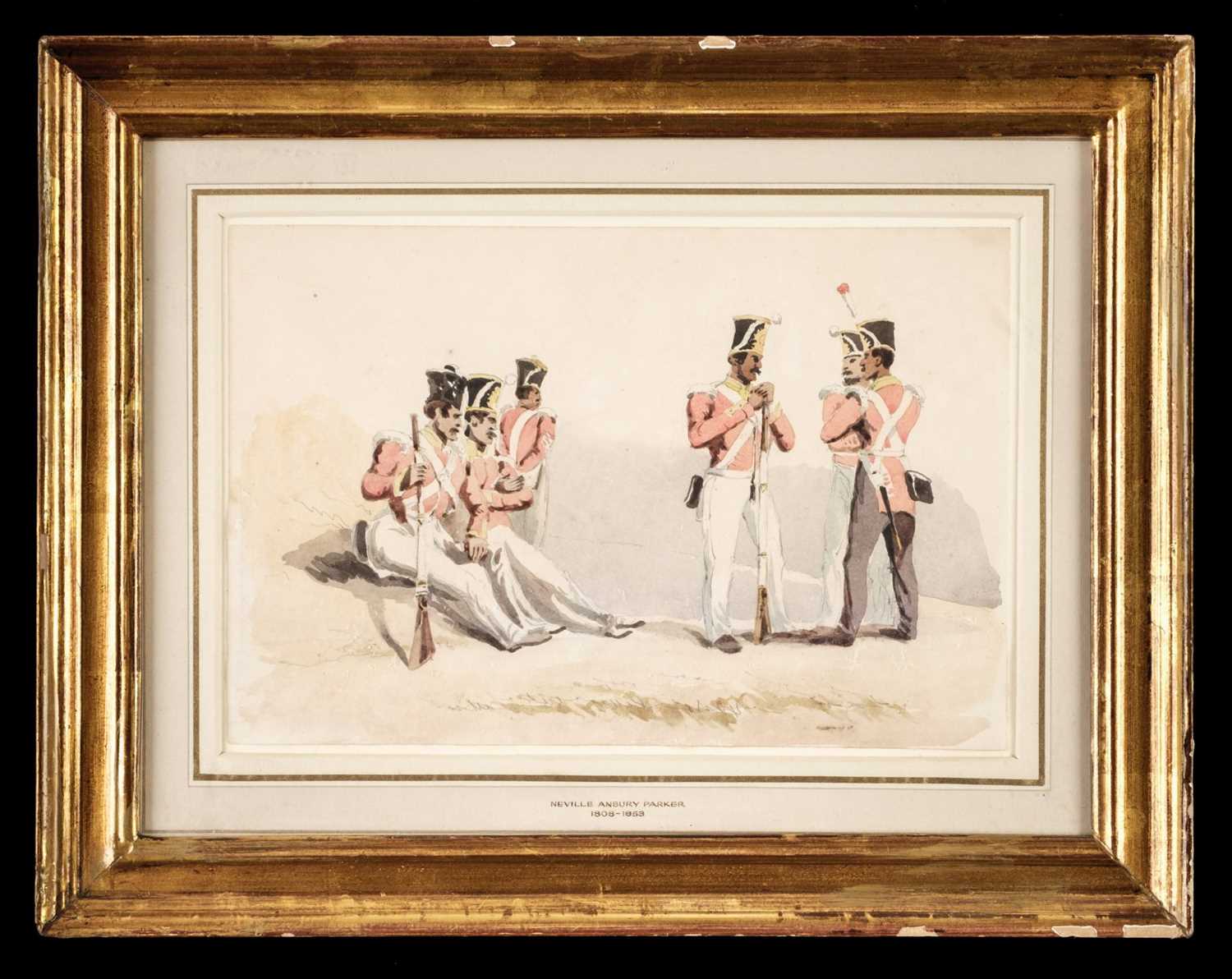 Lot 259 - Parker (Neville Anbury, 1808-1853). Indian sepoys circa 1850 and others