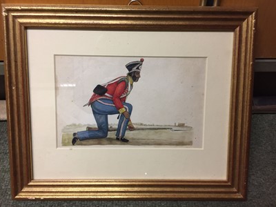 Lot 259 - Parker (Neville Anbury, 1808-1853). Indian sepoys circa 1850 and others