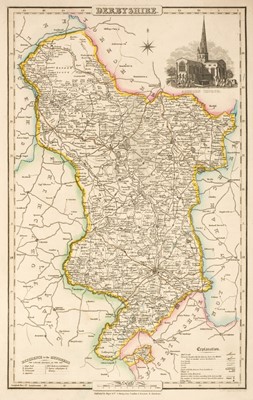 Lot 85 - Pigot (& Co. publishers). Pigot & Co's Maps of the Counties of Derby, Hereford..., circa 1828