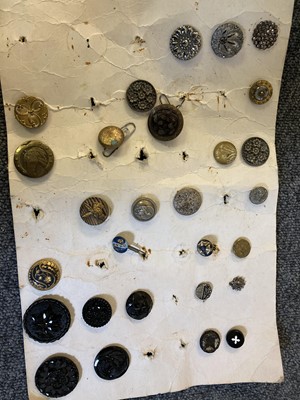 Lot 221 - Buttons. A collection of buttons, 19th and 20th century