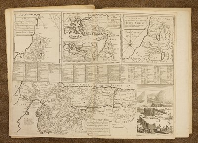Lot 7 - Bowles (Thomas). Geographia sacra illustrata, 1st edition, 1728, one copy on ESTC