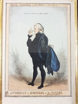 Lot 217 - Heath (William). Parish Characters in ten Plates, Thomas McLean, 1829