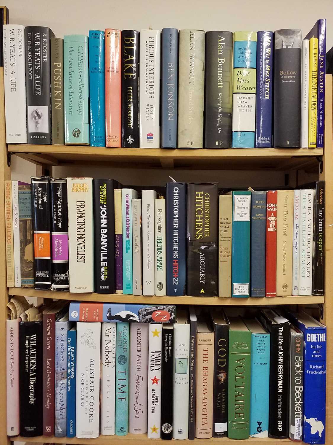 Lot 408 - Literary Biographies. A large collection of modern literary biographies