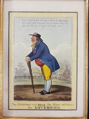Lot 216 - Heath (William). Four caricatures, Thomas McLean, 1829