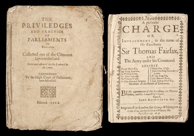 Lot 160 - Acts of Parliament. Group of 17 Acts, 18th century, & other pamphlets and ephemera