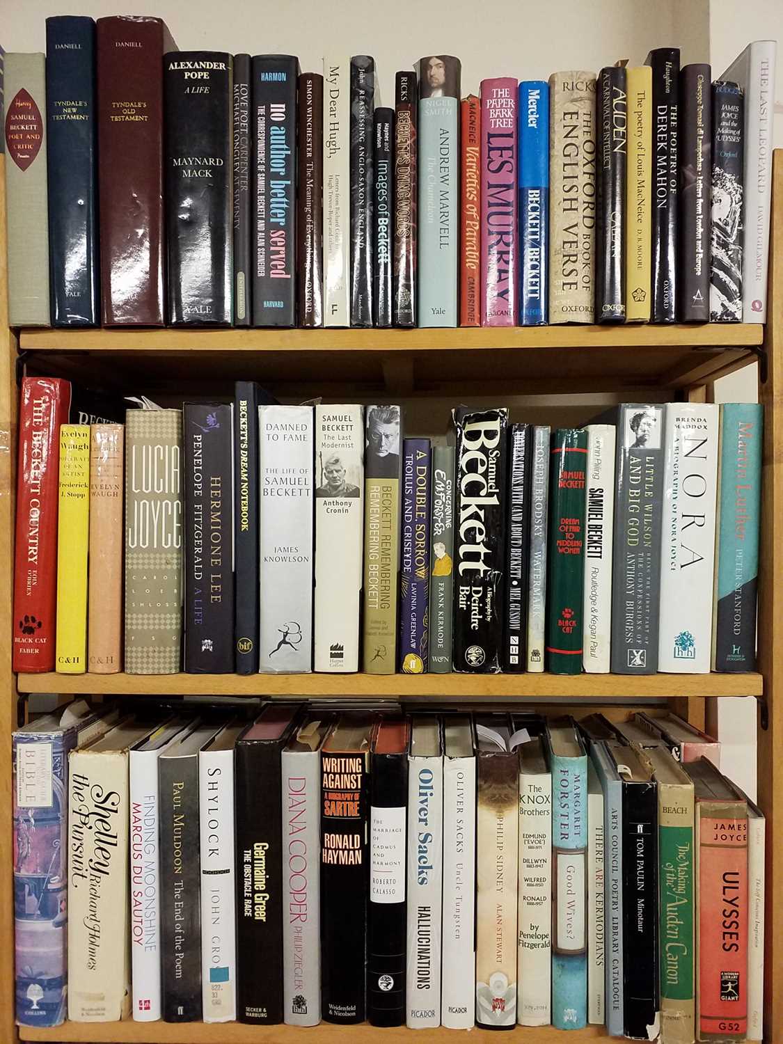 Lot 417 - Literary Biographies. A large collection of modern literary biographies & reference