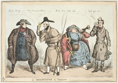 Lot 214 - Heath (William). A collection of ten caricatures, circa 1829