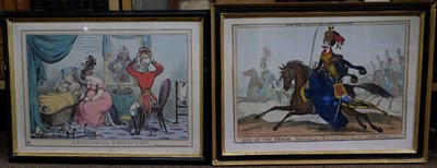 Lot 214 - Heath (William). A collection of ten caricatures, circa 1829