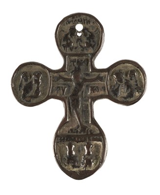 Lot 179 - Engolpion. A Byzantine bronze cross