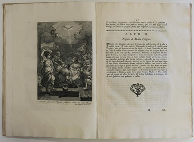 Lot 291 - Fossati (Giorgio). Memorie della vita del ... san Giuseppe figurate in rame, 1st edition, 1750