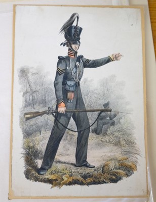 Lot 256 - Military Prints. A large collection of unframed prints