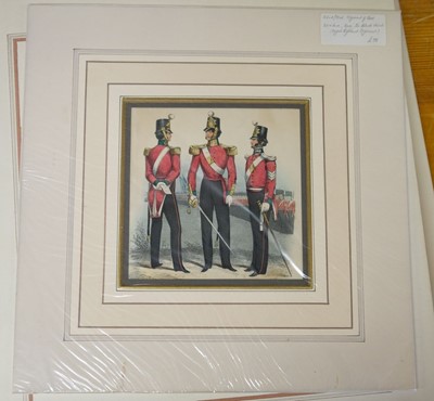 Lot 256 - Military Prints. A large collection of unframed prints