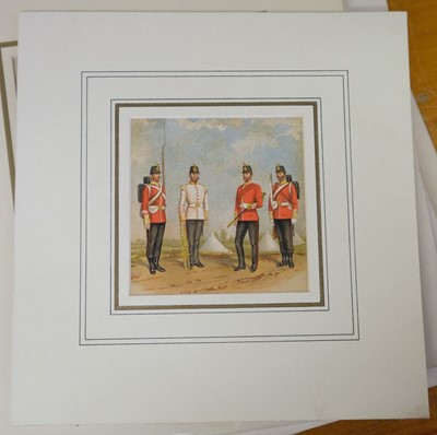 Lot 256 - Military Prints. A large collection of unframed prints