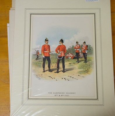 Lot 256 - Military Prints. A large collection of unframed prints