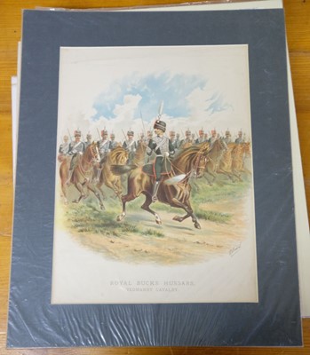 Lot 256 - Military Prints. A large collection of unframed prints