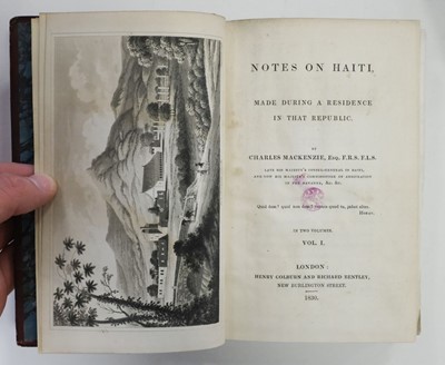 Lot 70 - Mackenzie (Charles). Notes on Haiti, 1st edition, 1830, & 5 others