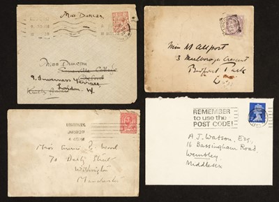 Lot 630 - Literature, Art and Music Autographs. A group of 21 autographs, mostly 20th century