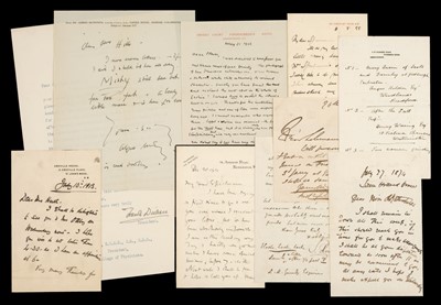 Lot 625 - Artists' Autographs. A group of 18, 19th & 20th century