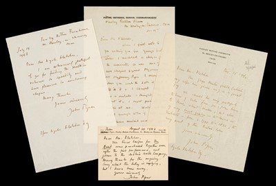 Lot 592 - Piper (John, 1903-1992). Three autograph letters signed, 1943-1948