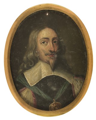Lot 372 - English School. Portrait miniature of King Charles I (1600-1649), circa 1640