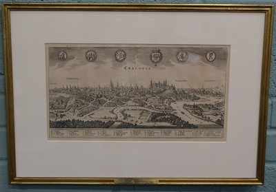 Lot 219 - Krakow. Hisler (Georg), Cracau die Haupt Stadt in Pohlen an der Weixel gelegen, 1797