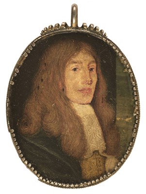 Lot 369 - English School. Portrait miniature of a gentleman, circa 1660