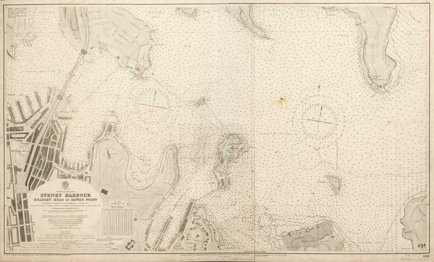 Lot 88 - Sea charts. A collection of 17 sea charts of Australia, 20th century