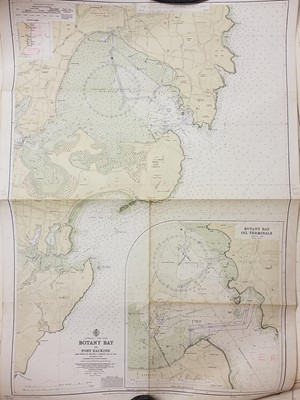 Lot 88 - Sea charts. A collection of 17 sea charts of Australia, 20th century