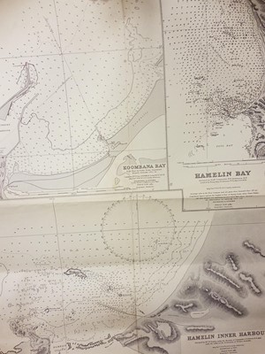 Lot 88 - Sea charts. A collection of 17 sea charts of Australia, 20th century