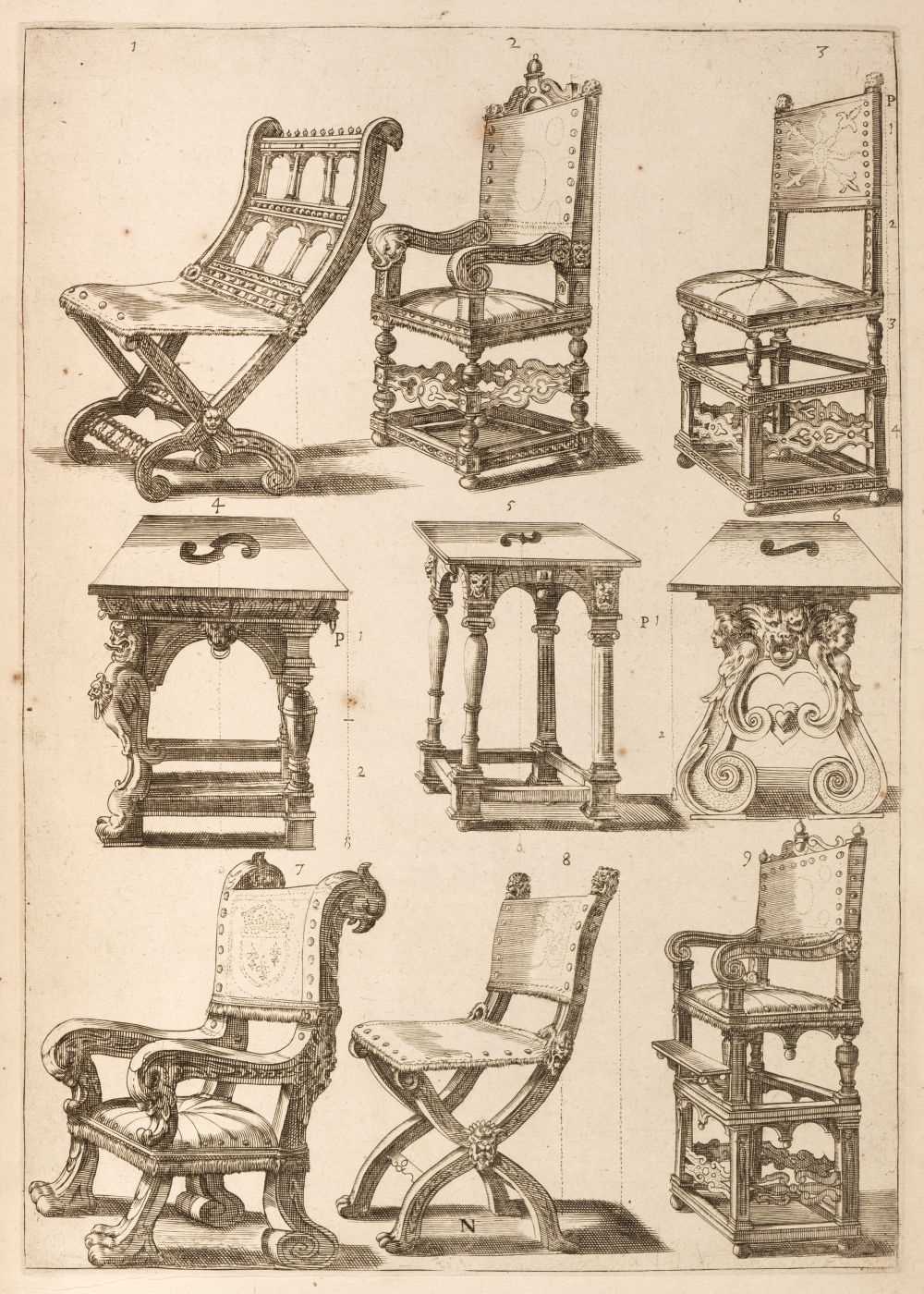 Lot 302 - Vignola (Jacopo Barozzi da). Regola de cinque ordini d'architettura, 3 parts in 1 volume, 1642