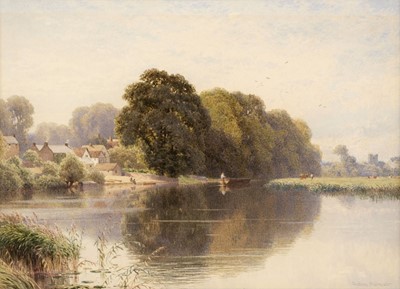 Lot 494 - Palmer (Harold Sutton, 1854-1933). View on the Thames, Surrey