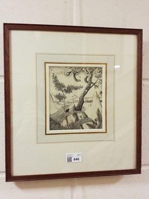 Lot 646 - Lowinsky (Thomas Esmond, 1892-1947). Fantastic Landscape, 1921