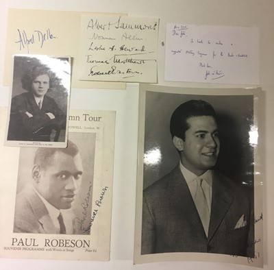 Lot 588 - Music Autographs. A collection of 27 autograph items,  mostly 20th century