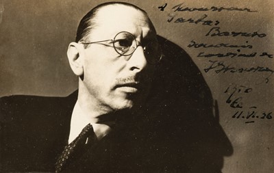 Lot 610 - Stravinsky (Igor, 1882-1971).