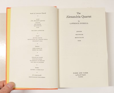 Lot 800 - Durrell (Lawrence). The Alexandria Quartet, 1962