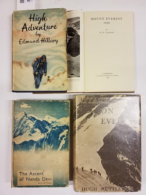 Lot 16 - Mountaineering. Small collection of mountaineering narratives, 20th century